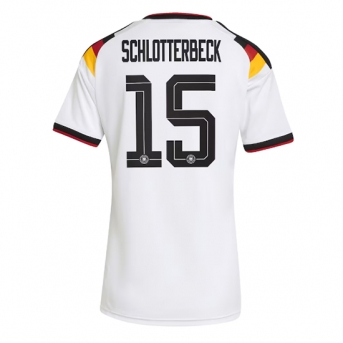 Billige Fotballdrakt Tyskland Nico Schlotterbeck #15 Replika Hjemmedrakt Dame VM 2026 Kortermet